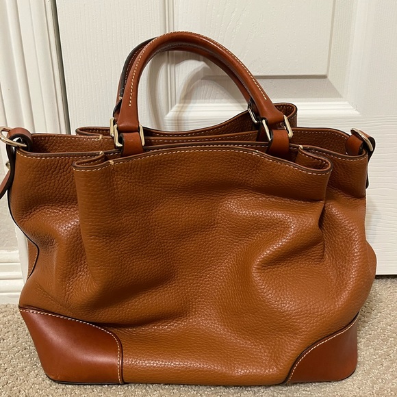 Dooney & Bourke Pebble Grain Brenna in Caramel - Picture 4 of 14